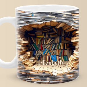 Ein Buch Pro Tag Hält Die Realität Fern – Personalisierte Tasse – Weihnachtsgeschenk Für Buchliebhaber