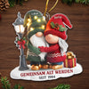 Personalisiertes Gnom-Acryl-Ornament – Jubiläums-, Weihnachts- & Hochzeitsgeschenke für Ehemann & Ehefrau – Unsere Geschichte Ist Für Immer Schön