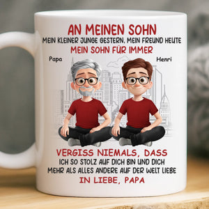 Benutzerdefinierte Tasse – Personalisierte Geburtstagsgeschenke Für Mama, Papa, Sohn – Immer Ihr Kleines Mädchen, Für Immer Meine Größte Liebe