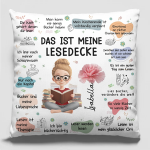 Personalisiertes Taschenkissen - Geschenke Für Buchliebhaber, Bücherwürmer, Leser - So Viele Bücher, So Wenig Zeit