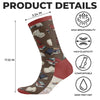 Personalisierte Crew-Socken – Personalisierte Buch-Geschenke für Bücherliebhaber, Leseratten und Vielleser – Nur Noch Ein Kapitel