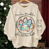 Personalisiertes Unisex-Sweatshirt mit Ärmeldesign – Personalisierte Weihnachts- und Geburtstagsgeschenke für Familie, Hunde- und Katzenliebhaber – Ein Mädchen Und Ihre Katze