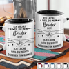 Personalisierte Tasse Mit Individuellem Aufdruck – Geburtstagsgeschenk Für Mama, Papa, Bruder, Schwester – Ich Lächle, Weil Du Mein Bruder Bist