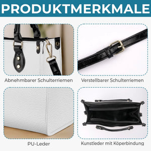 Personalisierte Lederhandtasche nach Maß - Personalisierte Weihnachtsgeschenke Für Buchliebhaber, Bücherwürmer, Leser - Nur Noch Ein Kapitel