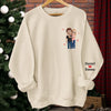 Personalisiertes Unisex-Sweatshirt mit Ärmeldesign – Geschenk für Ehemann/Ehefrau, Jahrestag – Ein Herz, Das Für Dich Schlägt