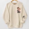 Personalisiertes Unisex-Sweatshirt mit Ärmeldesign – Geschenk für Ehemann/Ehefrau, Jahrestag – Eine Liebevolle Botschaft