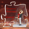 Personalisierte Acryl-Puzzle-Plakette – Geschenk zum Hochzeitstag für Ehemann und Ehefrau, Ihn und Sie – Ich liebe dich für immer und ewig