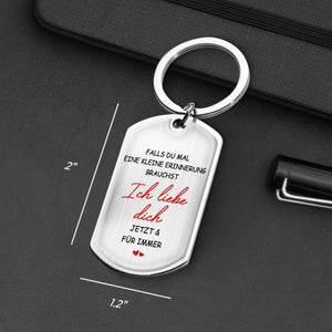 Personalisierte Schlüsselanhänger – Geschenk für Paare, Ehemann und Ehefrau – Ich Liebe Dich Jetzt & Für Immer