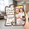 Personalisierte zweilagige Holzplakette – Geschenk für Paar – Du bist mein fehlendes Puzzleteil