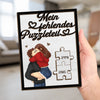 Personalisierte zweilagige Holzplakette – Geschenk für Paar – Mein fehlendes Puzzleteil