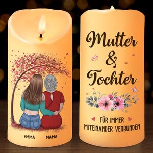 Personalisierte LED-Kerze – Geschenk für Mama, Tochter – Mutter und Tochter