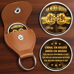 Personalisierter Taschenknuddler – Vatertagsgeschenk für Sohn, Bruder – Brüder sind die besten Freunde