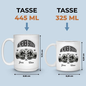 Personalisierte Tasse – Geschenk für Bruder – Brüder für immer