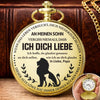 Personalisierte Taschenuhr – Geschenk für Sohn, Enkel – Für immer verbunden
