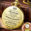 Personalisierte Taschenuhr – Geschenk für Sohn, Enkel – Immer an deiner Seite