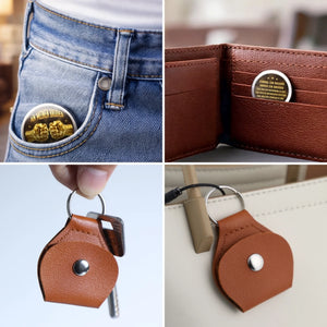 Personalisierter Taschenknuddler – Vatertagsgeschenk für Sohn, Bruder – Brüder sind die besten Freunde