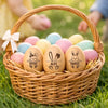 Personalisierter Eier-Shaker aus Holz – Ostergeschenk für Babys – Eier suchen, Freude finden