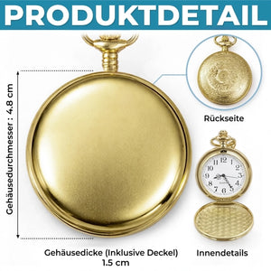 Personalisierte goldene Taschenuhr – Geschenk für Bruder – ein Band, das hält