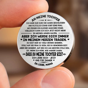 Personalisierter Taschenknuddler – Geschenk für Tochter – Du bist mein Stolz