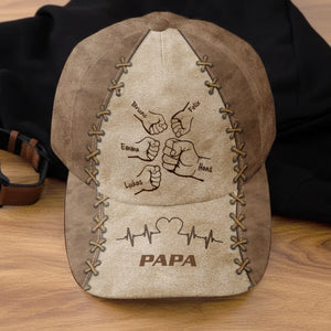Personalisierte klassische Kappe mit Allover-print – Geschenk für Opa, Papa – Der Held seiner Kinder