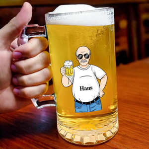 Personalisierter Bierkrug – Geschenk für Papa, Opa – Bester Dad Bod
