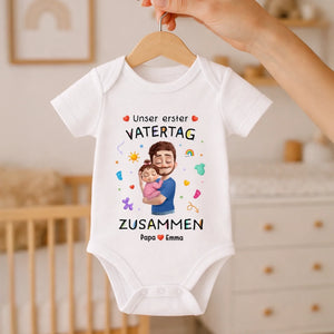 Personalisierte Babybody – Geschenk zum ersten Vatertag – Mein Erster Vatertag Mit Dir