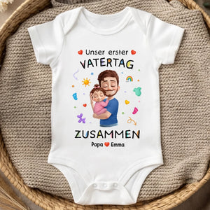Personalisierte Babybody – Geschenk zum ersten Vatertag – Mein Erster Vatertag Mit Dir