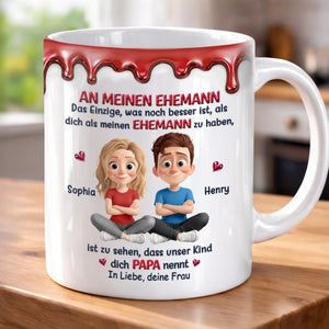 Personalisierte Tasse – Geschenk für Paar – Mein Mann, mein Papa, mein Alles