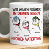 Personalisierte Tasse mit 3D-Effekt – Vatertagsgeschenke, Lustige Geschenke für Papa – Wir Haben Bei Dir Angefangen
