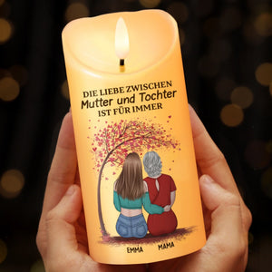Personalisierte LED-Kerze – Geschenk für Mama, Tochter – Mutter und Tochter ist für immer