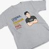 Personalisiertes Unisex-T-Shirt – Geschenke für Papa, Opa – Mein Papa ist eine Legende