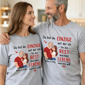 Personalisiertes Unisex-T-Shirt – Geschenk Für Paar – Der Eine für mein Leben