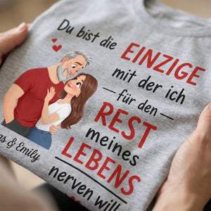 Personalisiertes Unisex-T-Shirt – Geschenk Für Paar – Der Eine für mein Leben