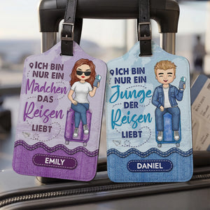 Personalisierter Gepäckanhänger – Geschenk für Reisende – Reisen liebt
