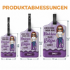 Personalisierter Gepäckanhänger – Geschenk für Reisende – Reisen liebt