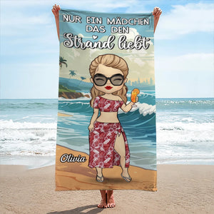 Personalisiertes Strandtuch – Geschenk für Besties & Freunde – Das Leben ist besser am Strand