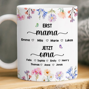 Personalisierte Tasse – Geschenk für Mama, Oma – Die Blume von Mama