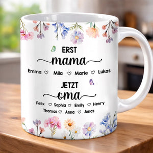Personalisierte Tasse – Geschenk für Mama, Oma – Die Blume von Mama