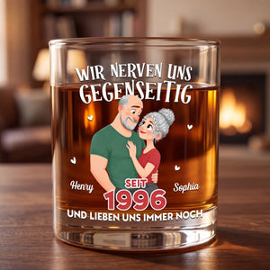 Personalisierter Whiskyglas – Geschenk für Paar – Wir Nerven Uns Und Lachen