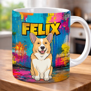 Personalisierte Tasse mit 3D-Effekt – Geschenk Für Hundeliebhaber – Mein kleines Hündchen