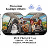 Personalisierter Frontscheiben-Sonnenschutz – Geschenk für Hundebesitzer, Katzenbesitzer – Mit Liebe unterwegs