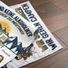 Personalisierte Flagge – Geschenk für Camper & Campingpaare – Lagerfeuer, Freunde & Bier