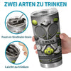 Personalisierter Becher mit 3D-Effekt – Geschenk für Tennisfans, Sportfans – König des Courts