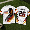 Personalisiertes Fußballtrikot – Geschenk für Fußballfans, Sportfans – Fußball ist unsere Sprache