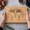 Personalisiertes graviertes Schneidebrett – Geschenk für Papa, Opa – Alles schmeckt besser