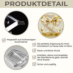 Personalisierte Acrylplakette – Geschenk für Paar – Du und Ich Wir Schaffen Das