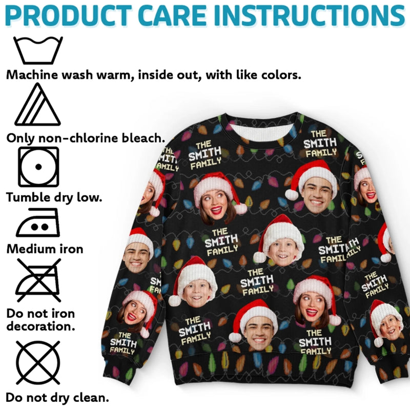 Weihnachten ist die Zeit, sich mit der Familie zu versammeln – Personalisierter Familien-Sweatshirt – Unisex Wollpullover – Weihnachtsgeschenk für Familienmitglieder