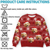 Personalisierter Ugly-Christmas-Sweatshirt mit Foto – „Möge dein Weihnachten pelzig und hell sein“ – Unisex Wollpullover – Weihnachtsgeschenk für Tierbesitzer und Tierliebhaber