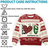 Warme Pullover und Omas Liebe sind das perfekte Duo – Personalisierter Ugly-Christmas-Sweatshirt für die Familie – Unisex Wollpullover – Weihnachtsgeschenk für Oma