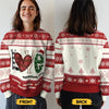 Warme Pullover und Omas Liebe sind das perfekte Duo – Personalisierter Ugly-Christmas-Sweatshirt für die Familie – Unisex Wollpullover – Weihnachtsgeschenk für Oma
